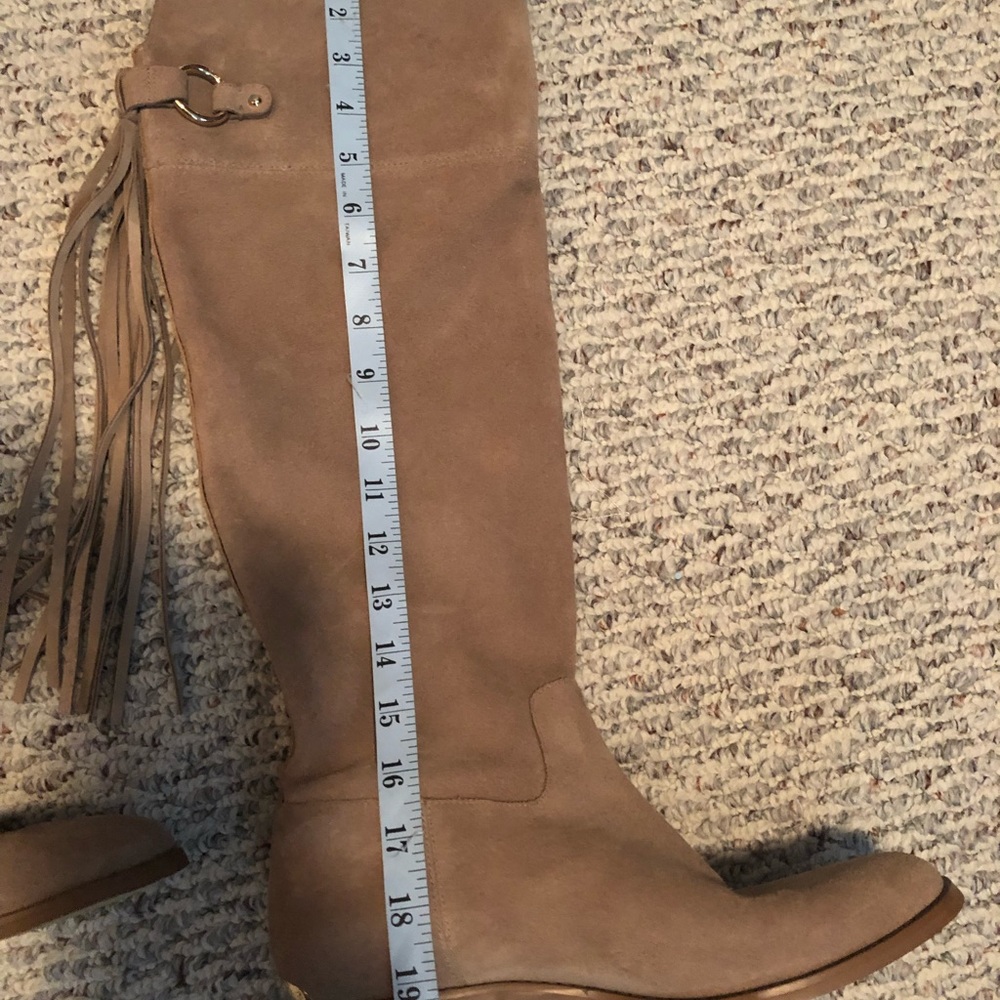 MK tan suede boots